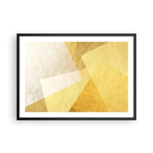 Poster in een zwarte lijst - Geometrie weer - 70x50 cm