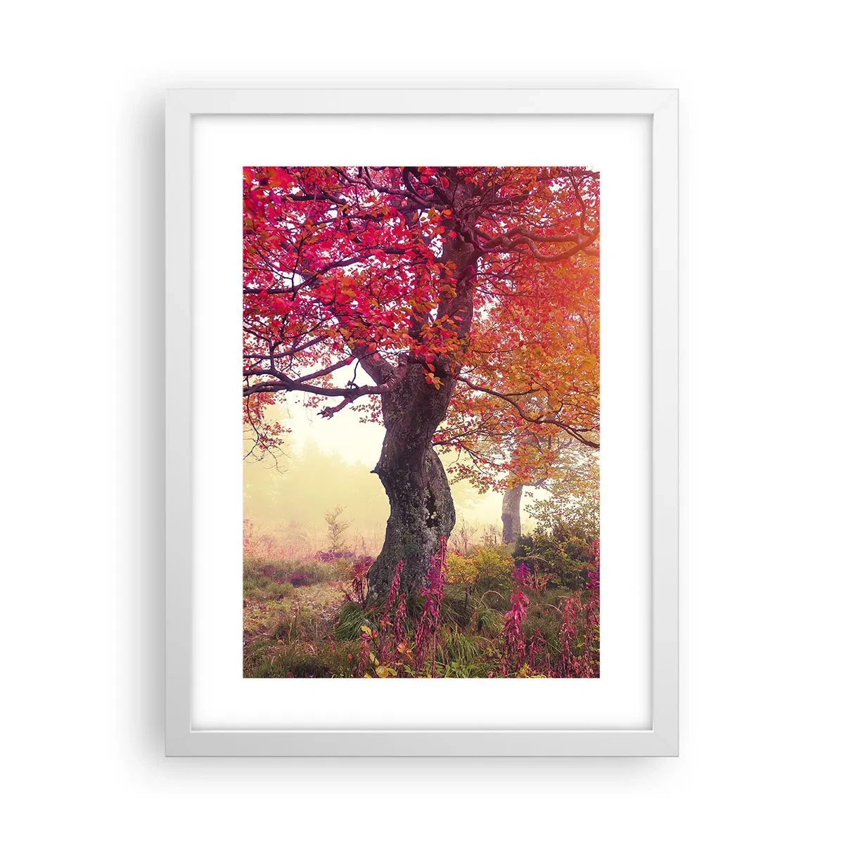 Poster in een witte lijst - Bloeiende razernij - 30x40 cm