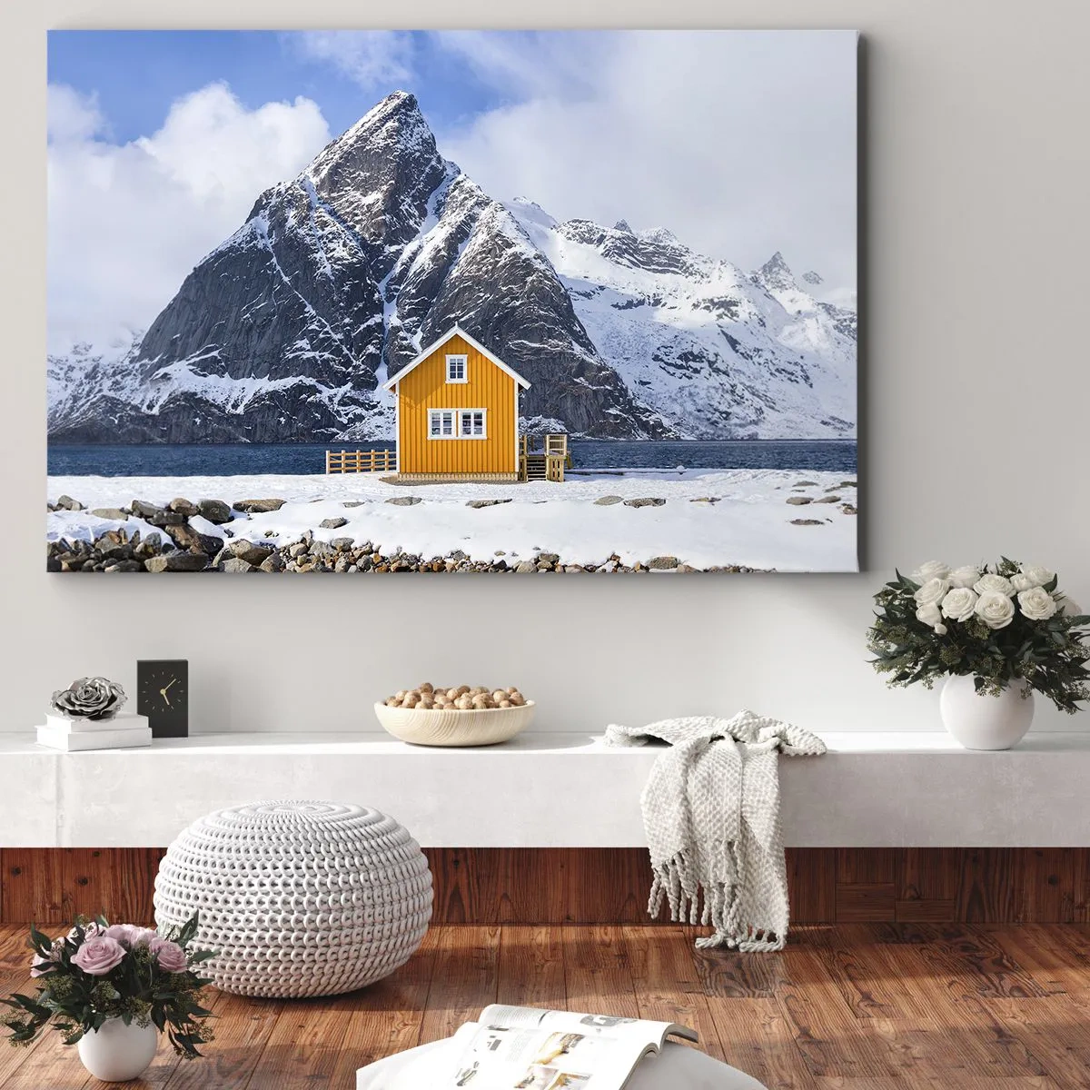 Schilderen op canvas - Scandinavische vakanties - 100x70 cm