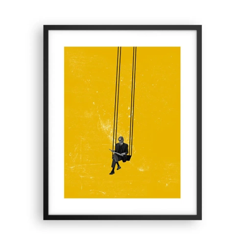 Poster in een zwarte lijst - Dag als iedere dag - 40x50 cm