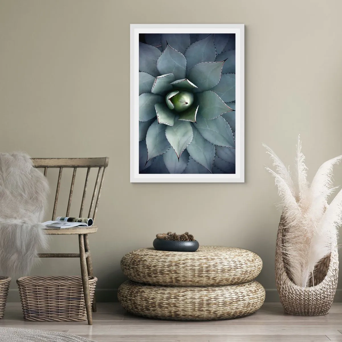 Poster in een witte lijst - Het trekt aan en waarschuwt - 40x50 cm