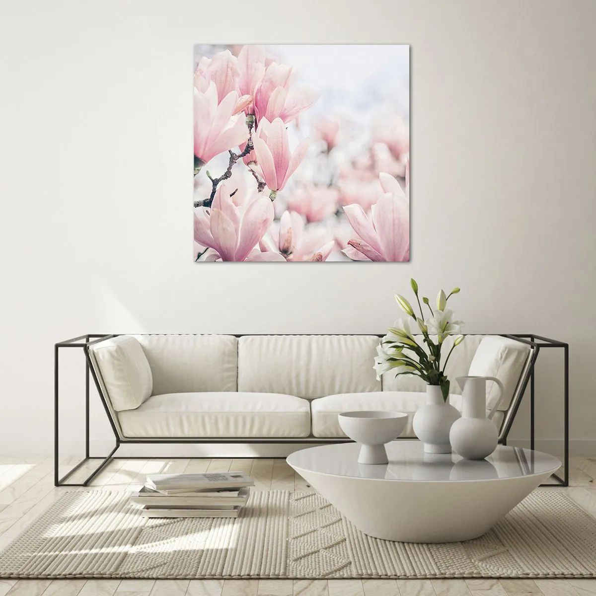 Schilderen op glas - Het ideaal van subtiliteit - 70x70 cm