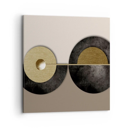 Schilderen op canvas - Variaties rond de cirkel - 70x70 cm