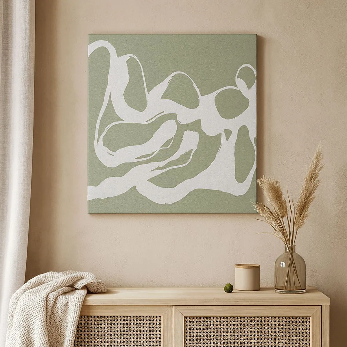 Schilderen op canvas - De roep van de ruimte - 30x30 cm