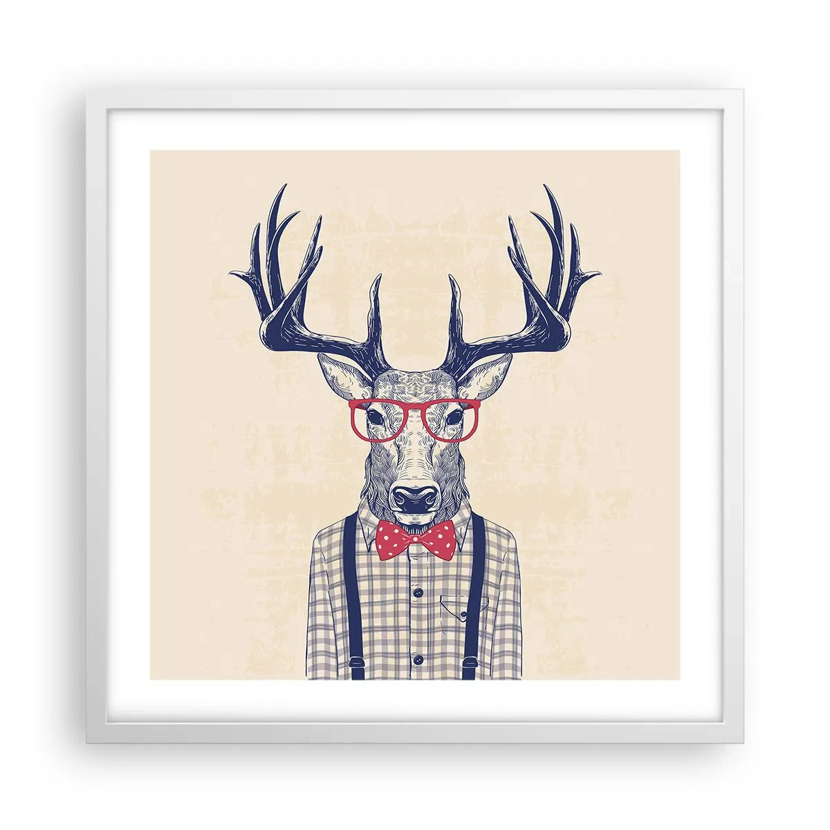 Poster in een witte lijst - Een grappig extravaganza - 50x50 cm