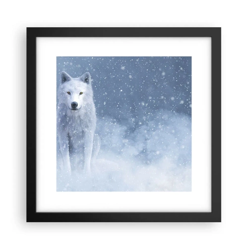 Poster in een zwarte lijst - In winterse sferen - 30x30 cm