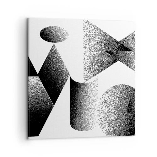 Schilderen op canvas - Hoeken en ovalen - 50x50 cm