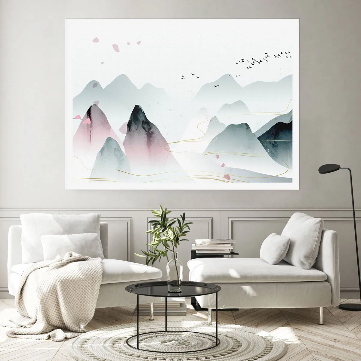 Poster - Over de toppen - 100x70 cm