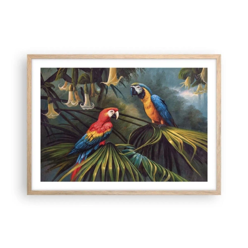 Een poster in een licht eiken lijst - Romantiek in de tropen - 70x50 cm