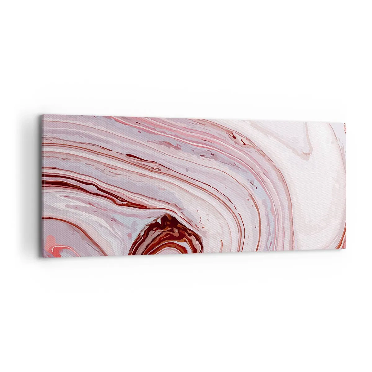 Schilderen op canvas - Rechtdoor, dan rechts naar beneden - 100x40 cm