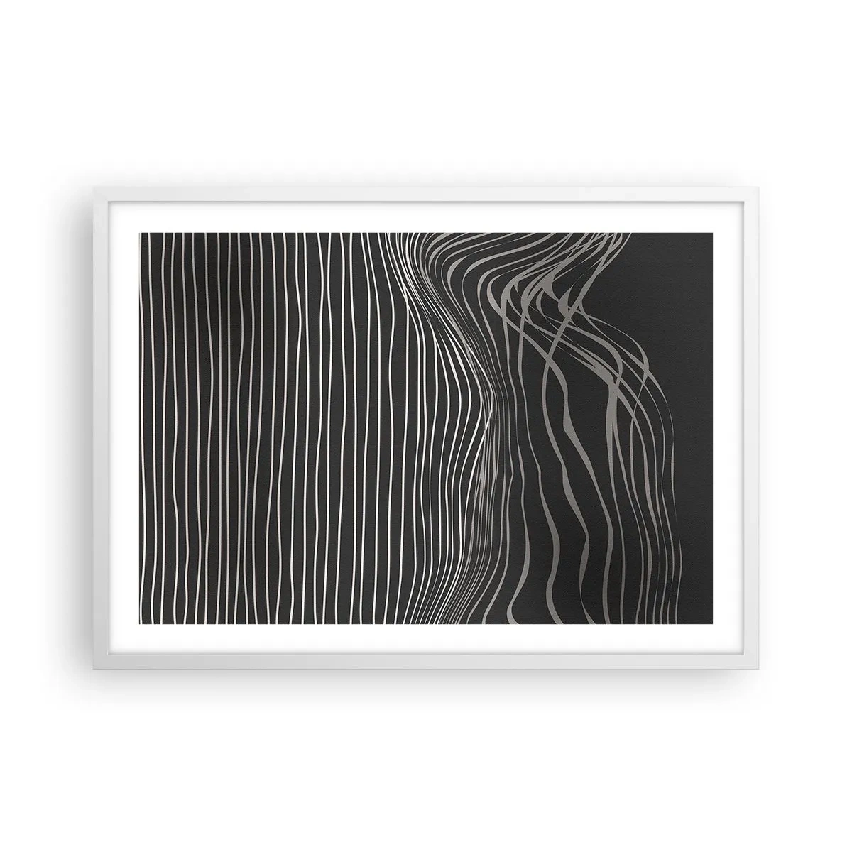 Poster in een witte lijst - Ritme en accent - 70x50 cm