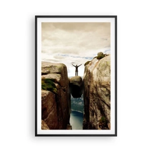 Poster in een zwarte lijst - Hoe gaat het met mij?! - 61x91 cm