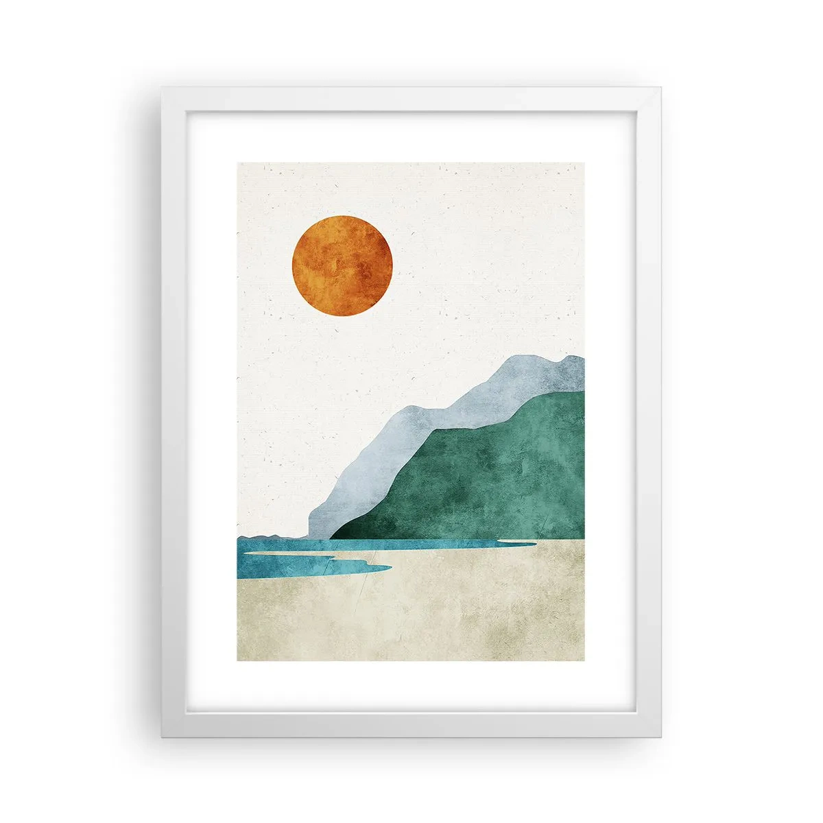 Poster in een witte lijst - Landschap zoals het hoort te zijn - 30x40 cm