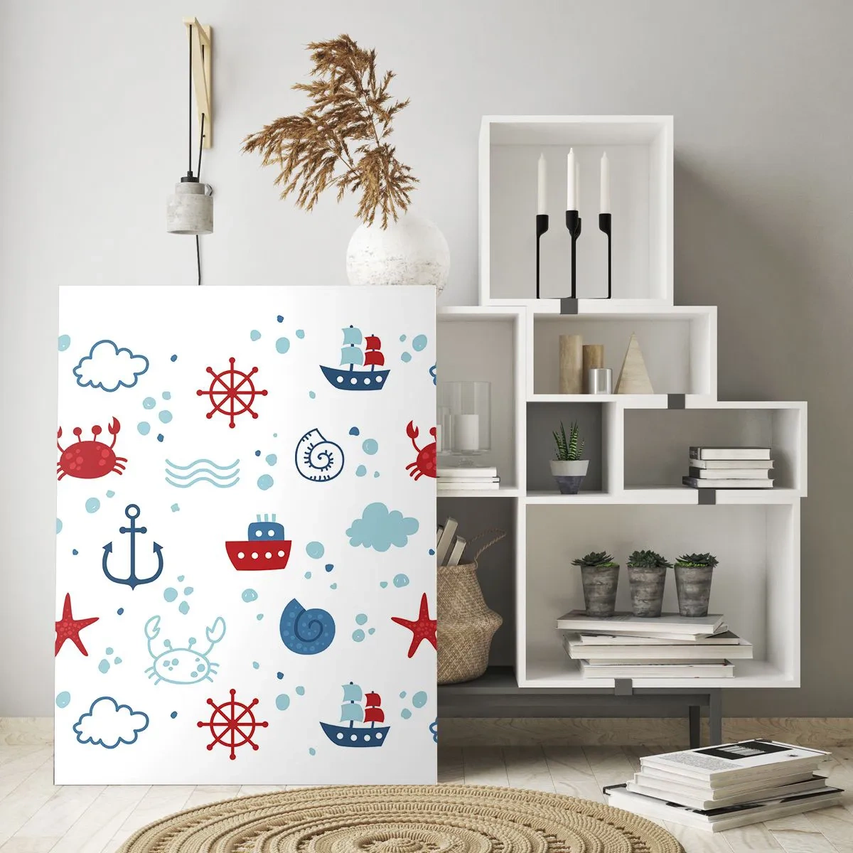 Schilderen op glas - Zee sprookje - 80x120 cm