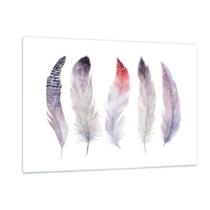 Schilderen op glas - Delicaat als veelkleurige mist - 120x80 cm