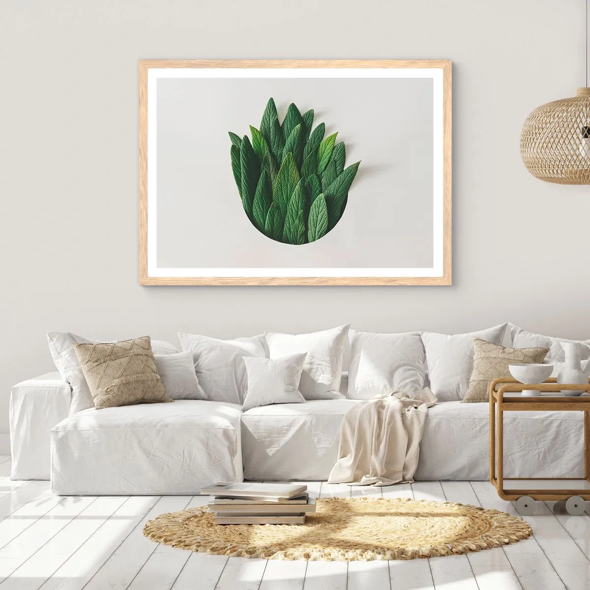 Een poster in een licht eiken lijst - Ongebreidelde nieuwsgierigheid - 91x61 cm