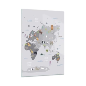 Schilderen op glas - Vertel me waar je vandaan komt ... - 50x70 cm