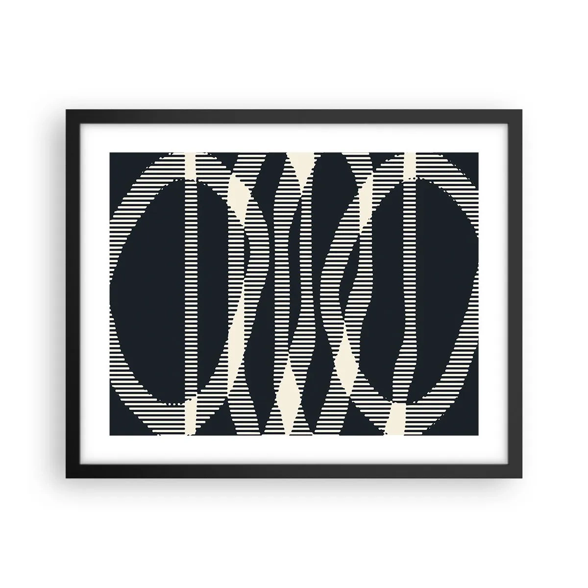 Poster in een zwarte lijst - Een poging om de duisternis te doorbreken - 50x40 cm