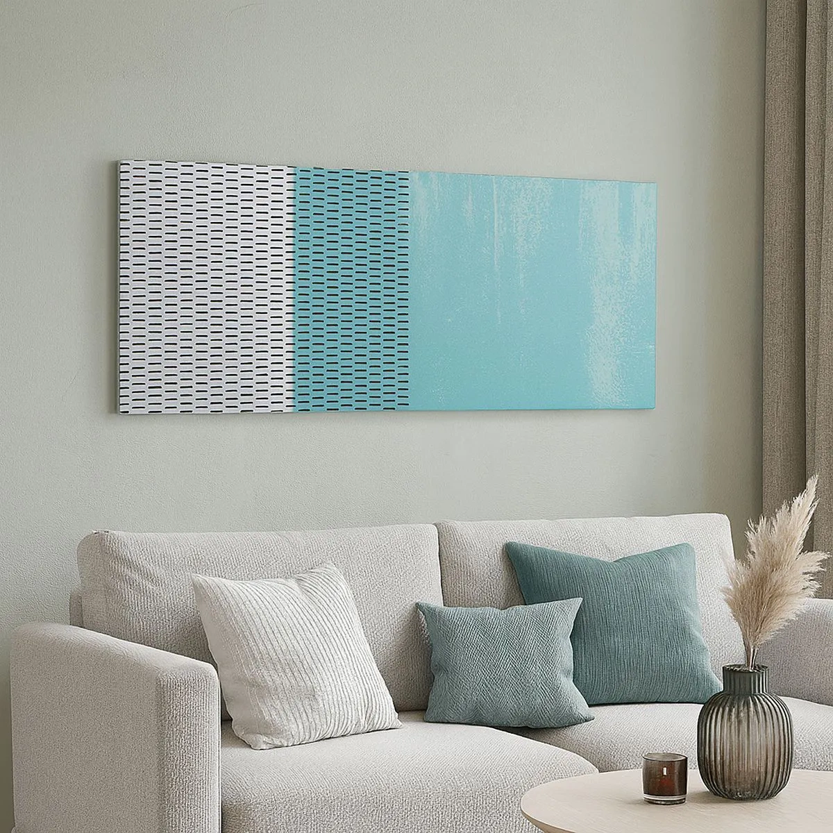 Schilderen op canvas - Een uitgebalanceerde compositie - 100x40 cm