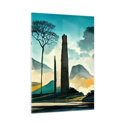 Schilderen op glas - Nog hoger en hoger - 50x70 cm