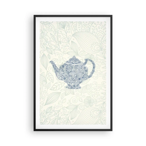 Poster in een zwarte lijst - De charme van thee - 61x91 cm