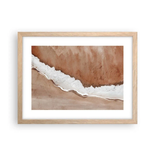 Een poster in een licht eiken lijst - In aardetinten - 40x30 cm