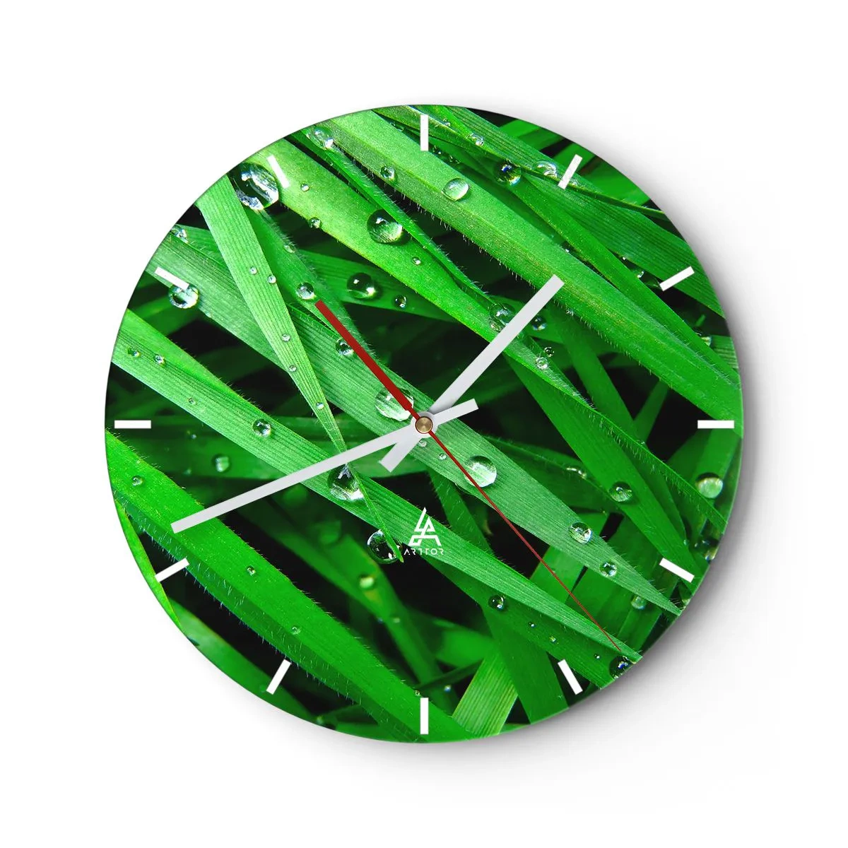 Wandklok - Klok - Speel groen - 40x40 cm