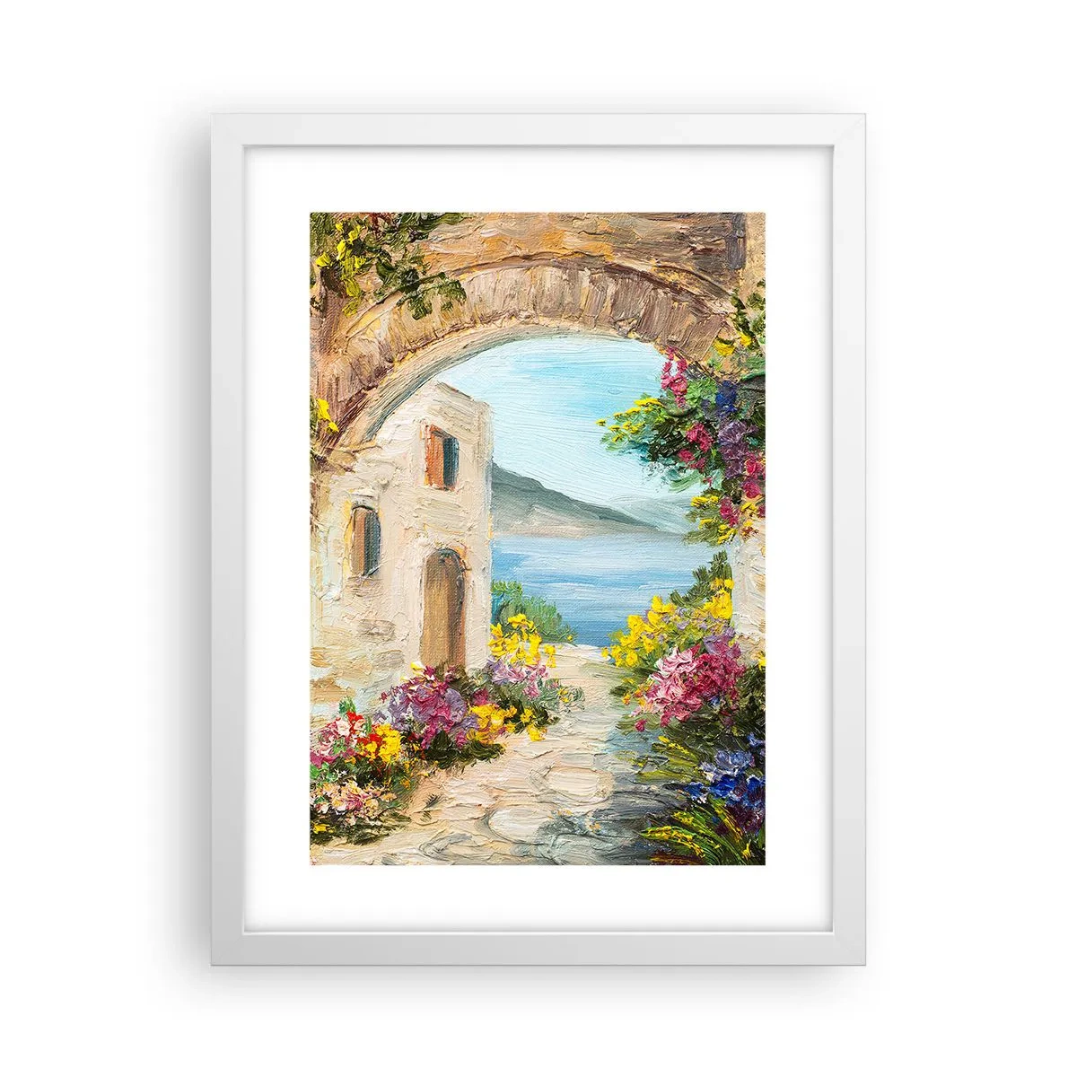 Poster in een witte lijst - De charme van een kustprovincie - 30x40 cm