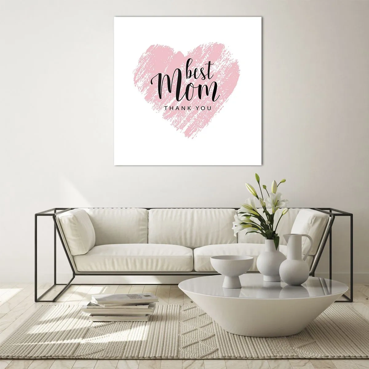 Schilderen op glas - Altijd het juiste moment - 60x60 cm