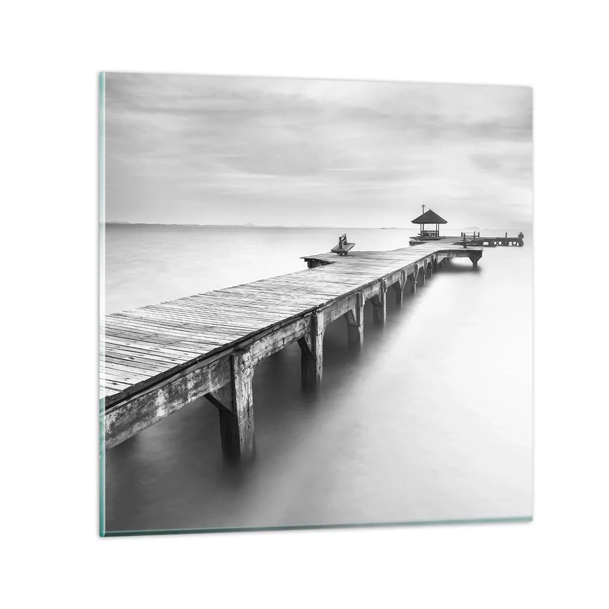 Schilderen op glas - In de verte - 50x50 cm