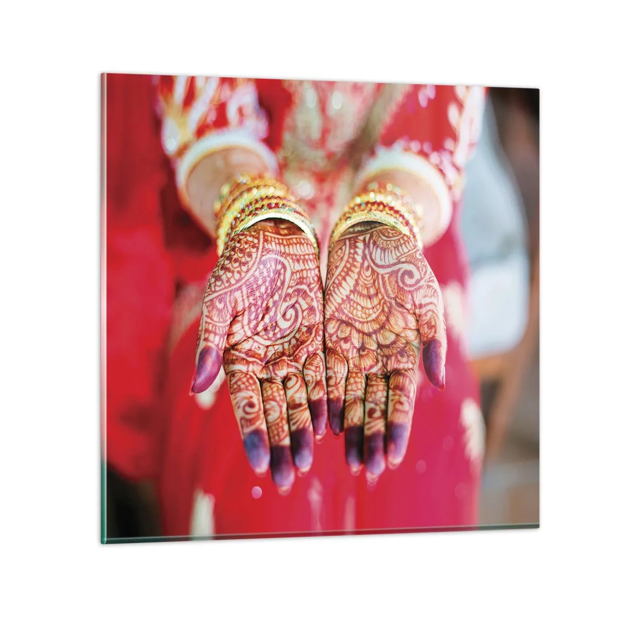 Schilderen op glas - Klaar om je geluk te vangen? - 50x50 cm