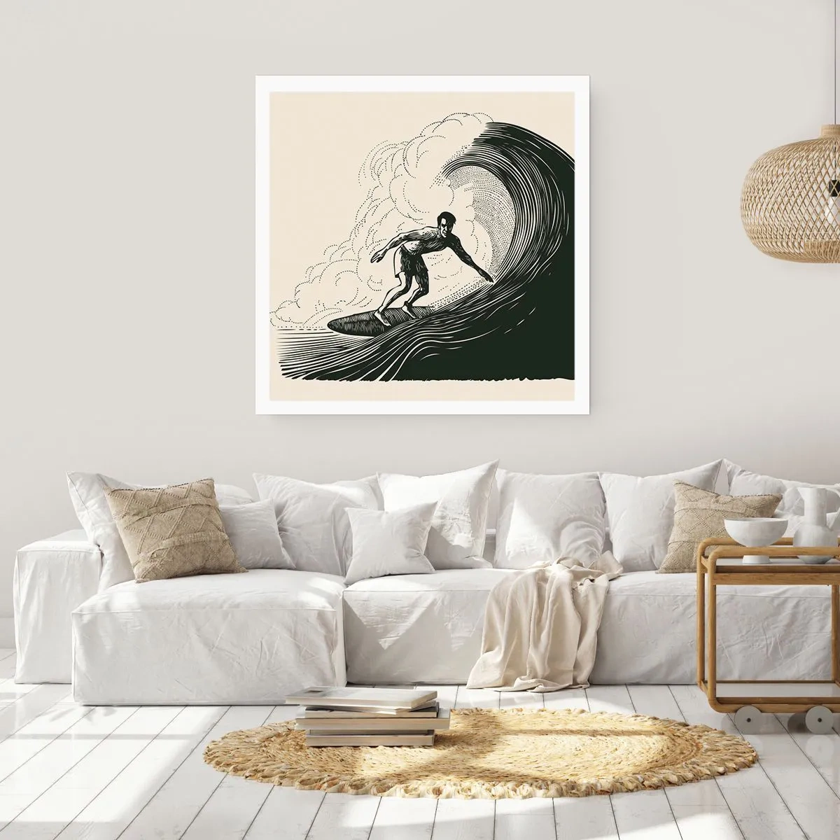 Poster - Koning van de golf - 60x60 cm