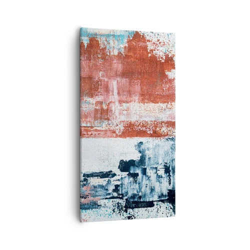 Schilderen op canvas - Fifty Fifty abstract - 55x100 cm