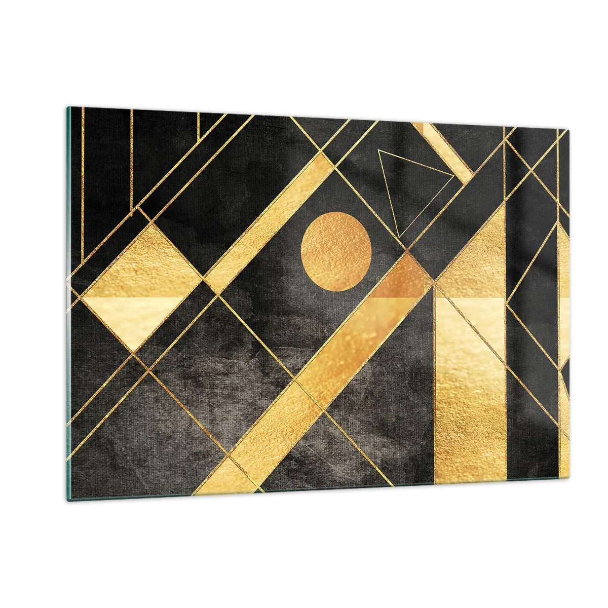 Schilderen op glas - De zon van de woestijn - 120x80 cm