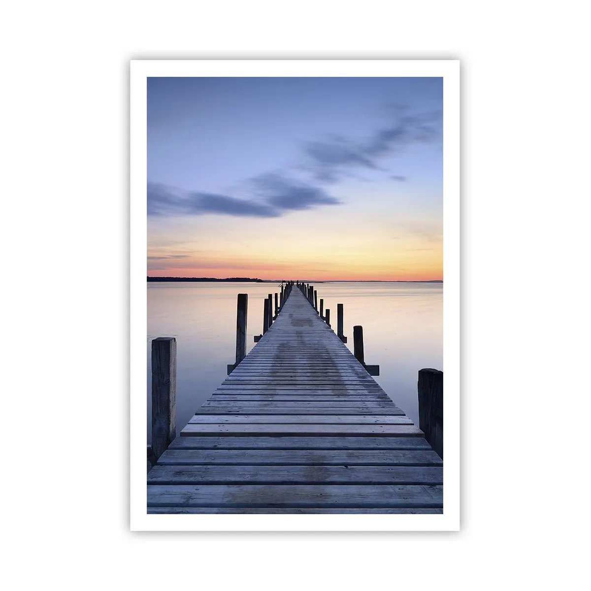 Poster - De rust van een serene schemering - 70x100 cm