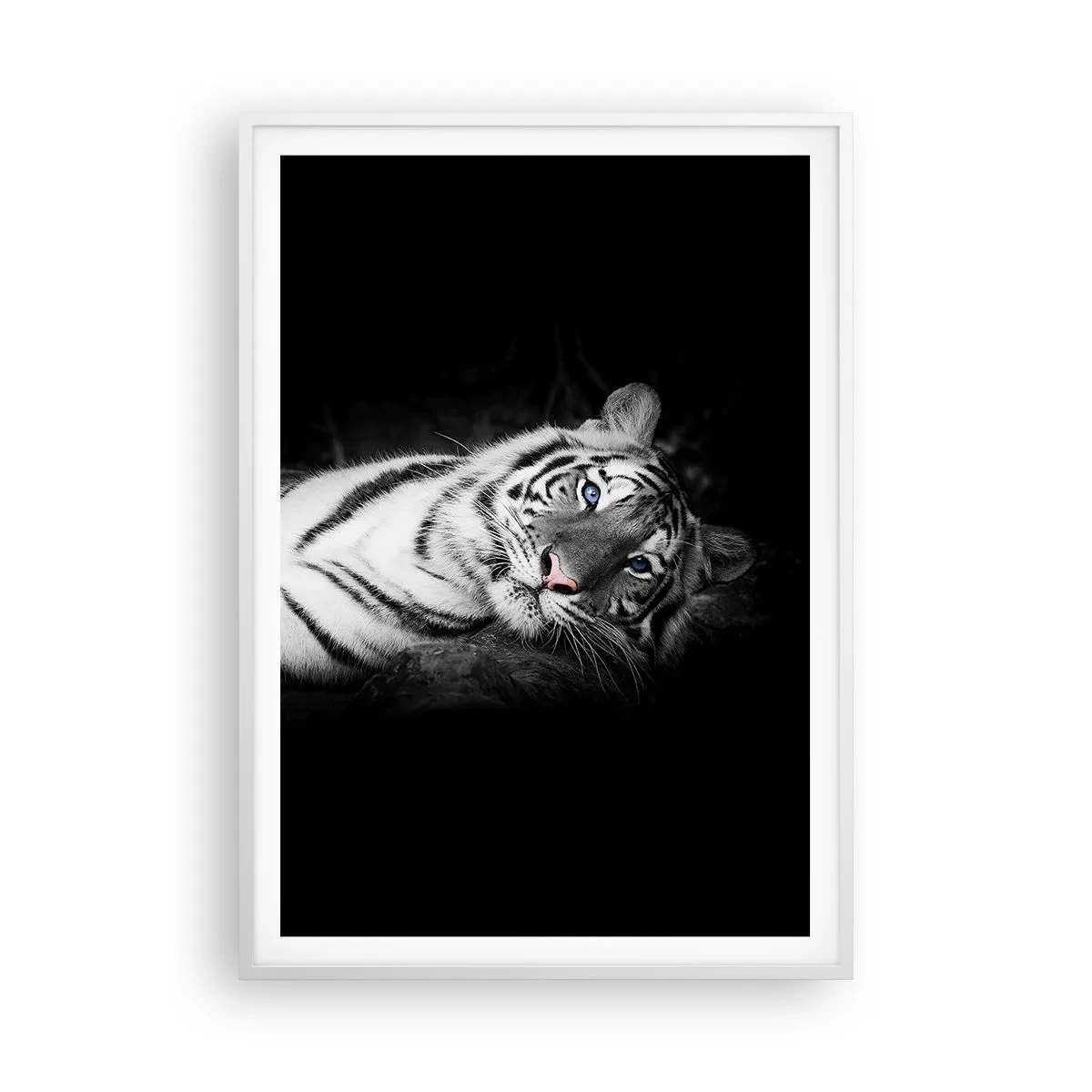 Poster in een witte lijst - Wildheid en vrede - 70x100 cm