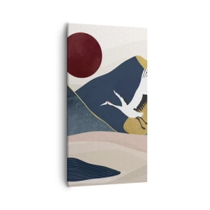 Schilderen op canvas - Het is weer een dag GEGAAN - 55x100 cm