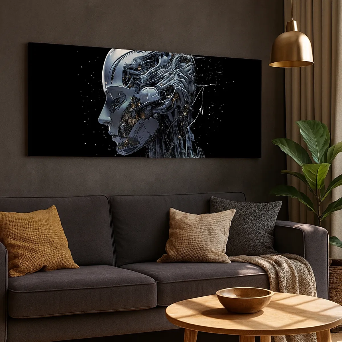 Schilderen op canvas - Technologie is een vrouw - 30x30 cm