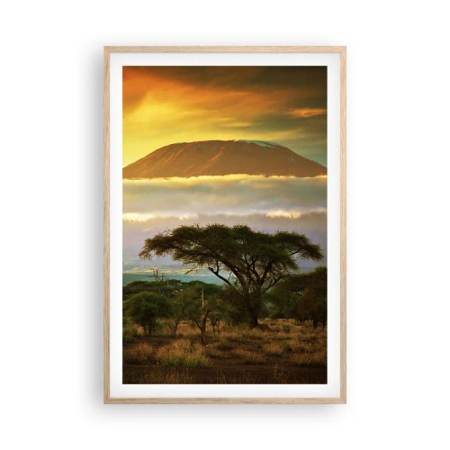 Een poster in een licht eiken lijst - Een reizigersdroom - 61x91 cm