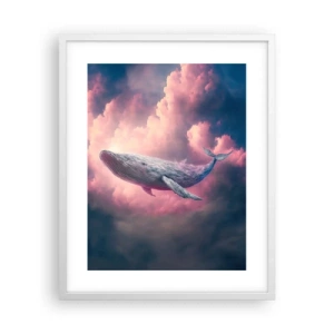 Poster in een witte lijst - Wrijf over je ogen - 40x50 cm