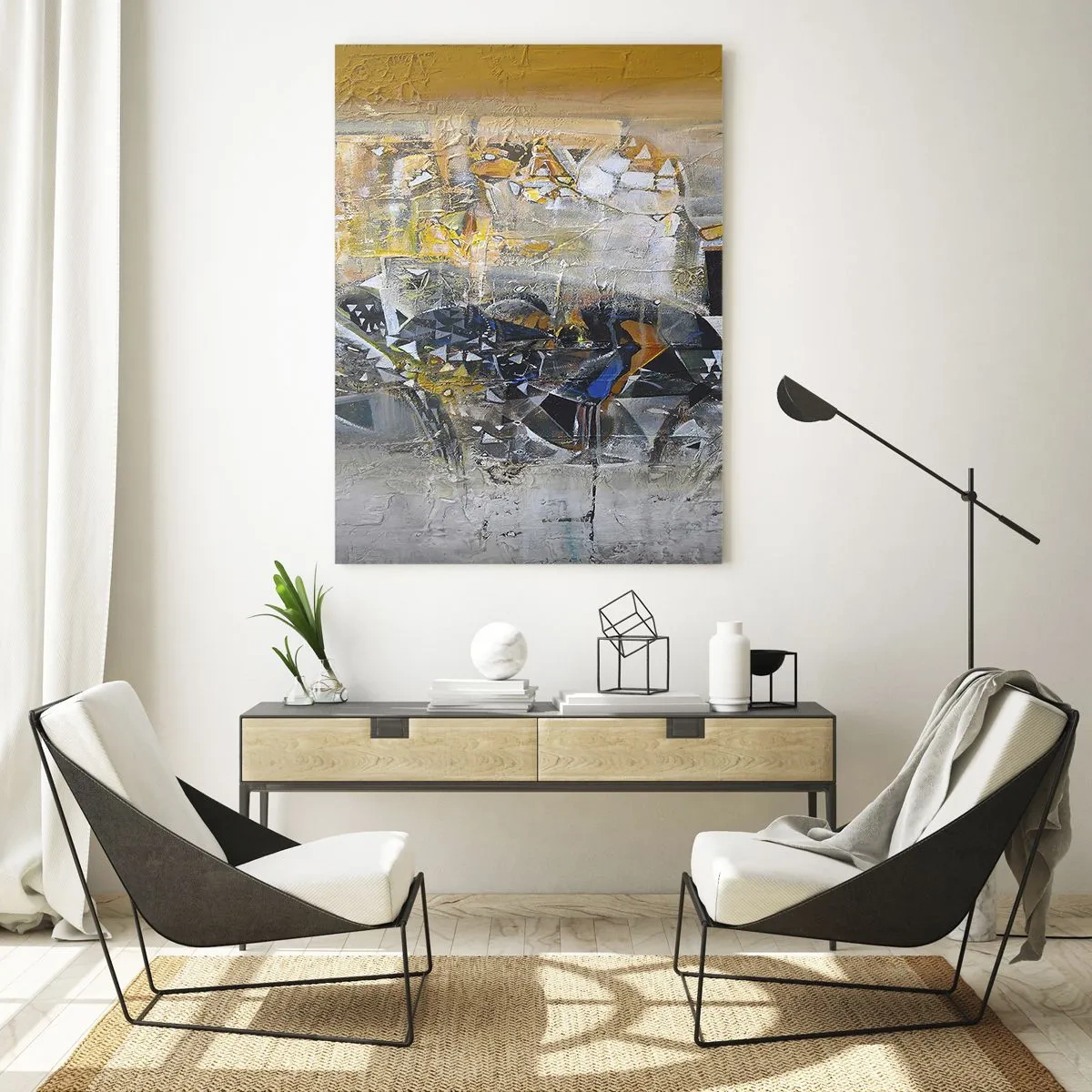 Schilderen op glas - Alles komt goed - 50x70 cm