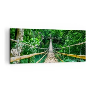 Schilderen op canvas - Apenbrug over de green - 100x40 cm