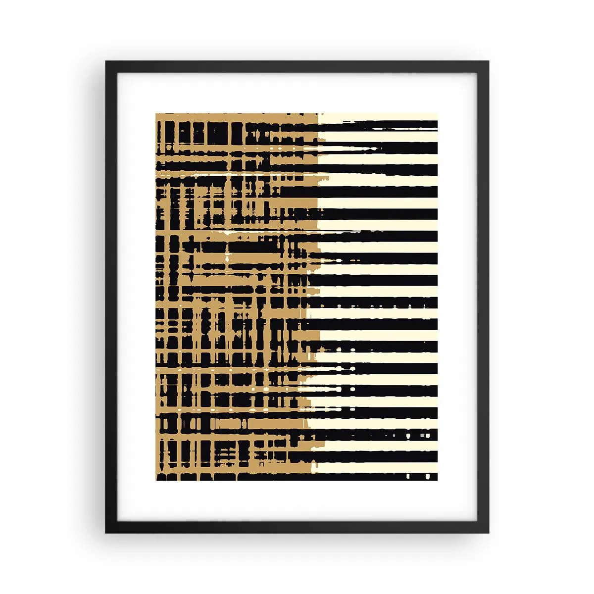 Poster in een zwarte lijst - Architecturale abstractie - 40x50 cm