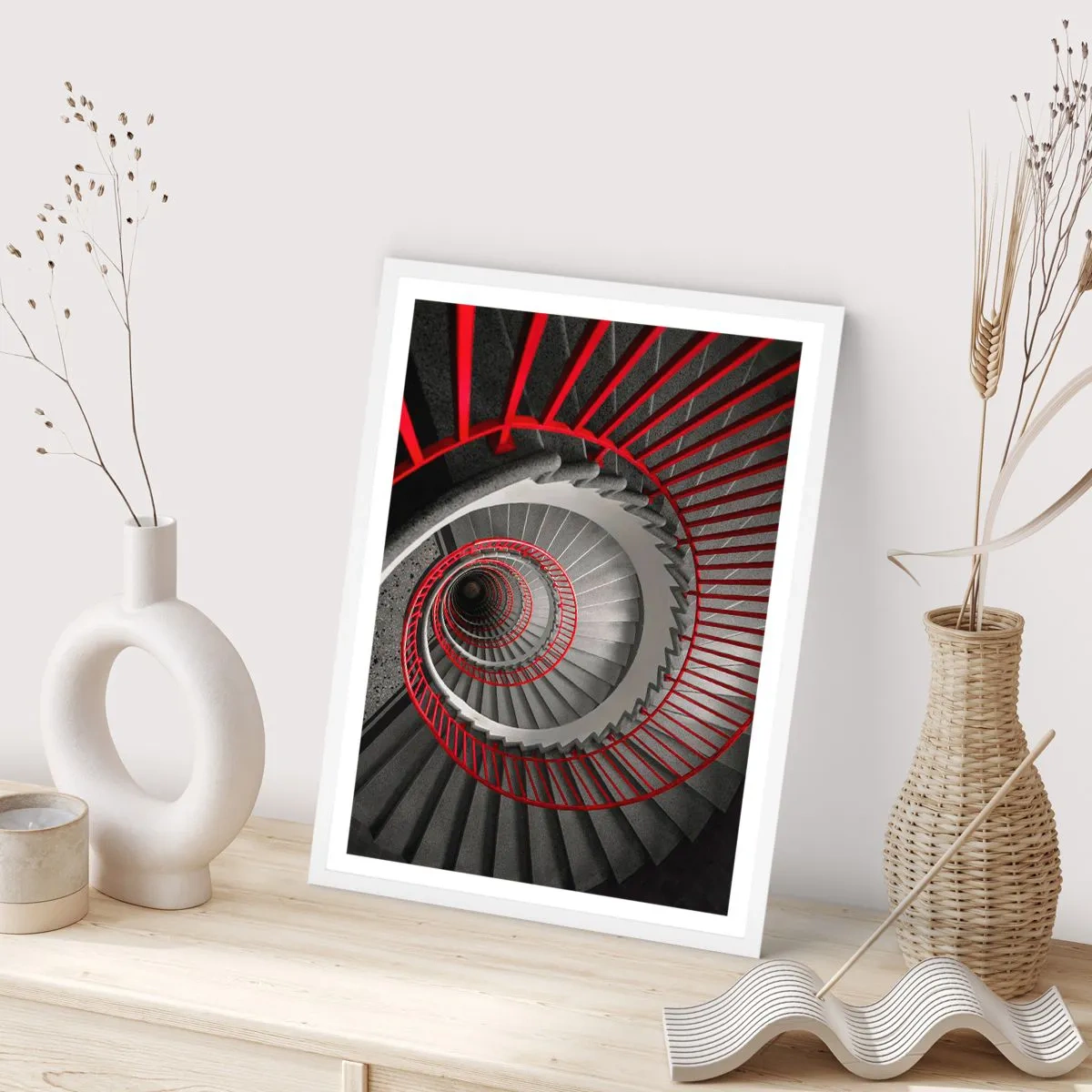 Poster in een witte lijst - Architectuur plezier - 61x91 cm