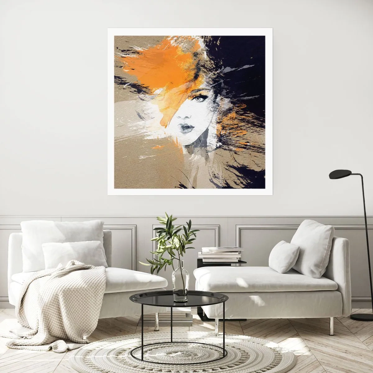 Poster - En er is licht - 60x60 cm