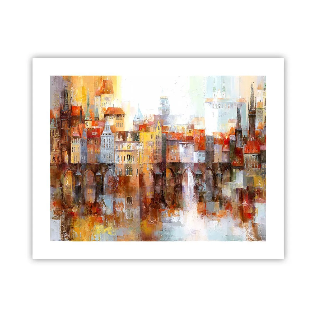 Poster - Ook onder de brug is het mooi - 50x40 cm