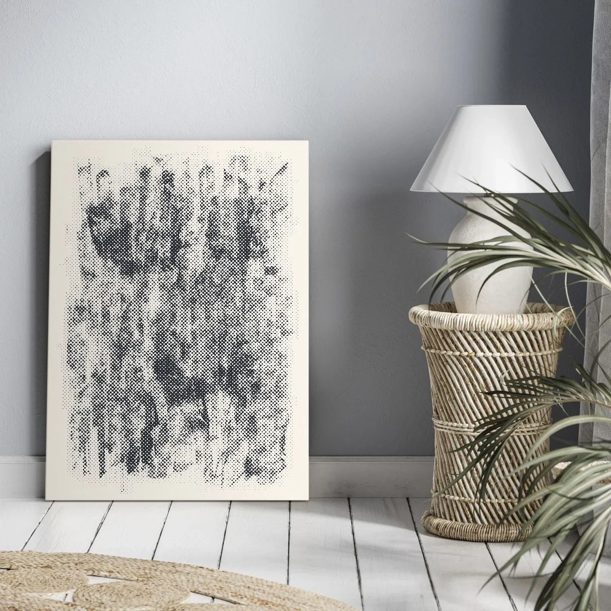 Schilderen op canvas - Mistige compositie - 45x80 cm