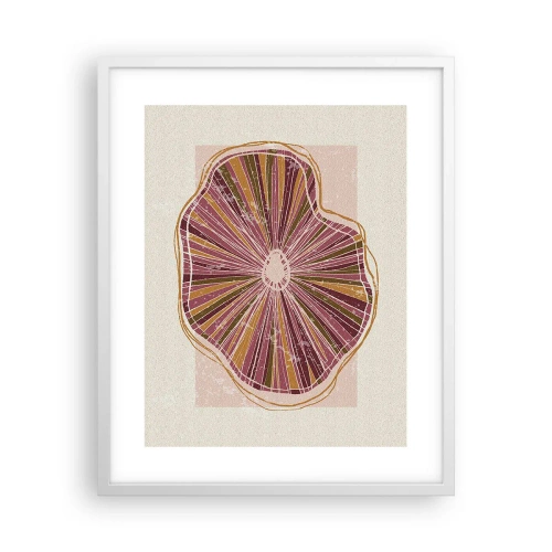 Poster in een witte lijst - Stralende abstractie - 40x50 cm