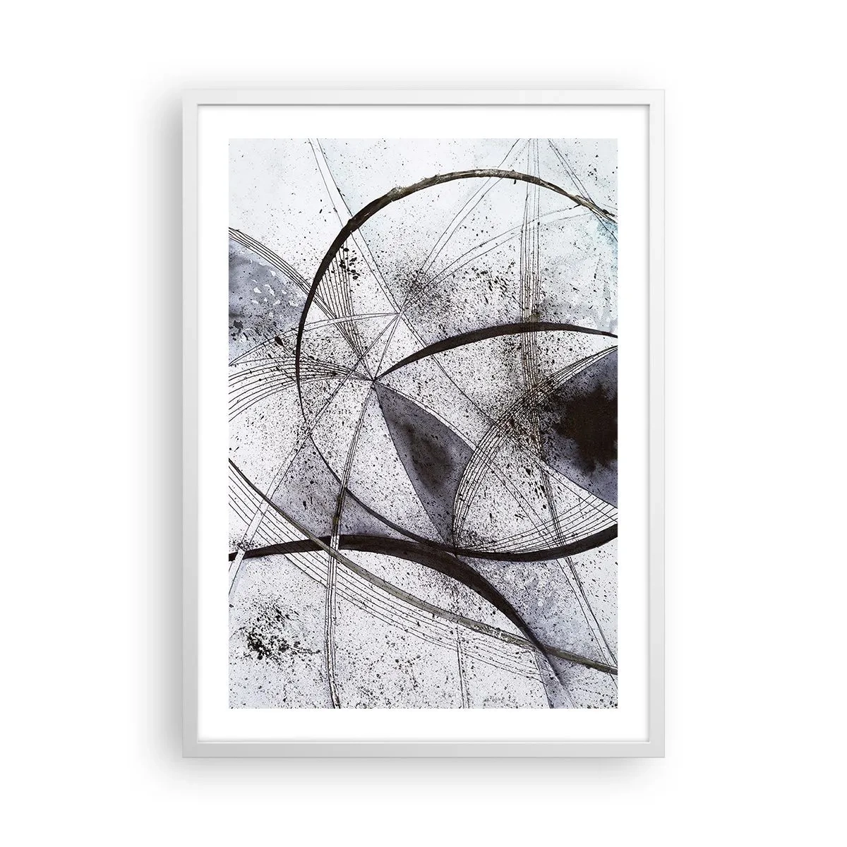 Poster in een witte lijst - Futuristische fantasie - 50x70 cm