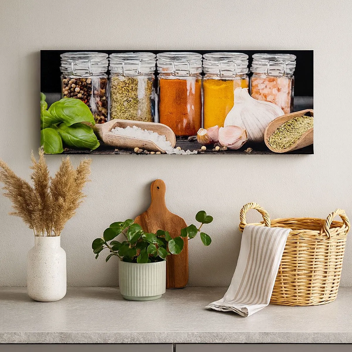 Schilderen op canvas - Zodat het leven smaak heeft - 100x40 cm